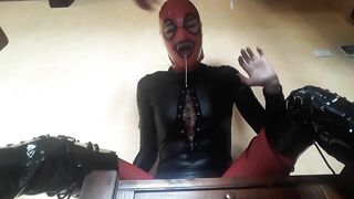 That babe wears leather body, boots over the knees and hose. Coarse oral-job and biggest creampie