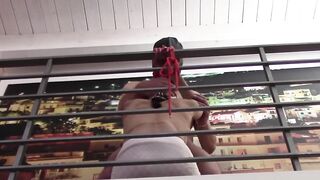 I fastened and banged my large boobs wife on hawt fishnet hose