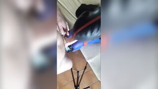 Naive compliant mother i'd like to fuck tied and blindfolded throated on high heels in a great oral sex pov action