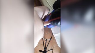 Naive compliant mother i'd like to fuck tied and blindfolded throated on high heels in a great oral sex pov action