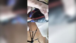 Naive compliant mother i'd like to fuck tied and blindfolded throated on high heels in a great oral sex pov action