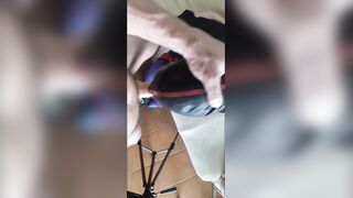 Naive compliant mother i'd like to fuck tied and blindfolded throated on high heels in a great oral sex pov action
