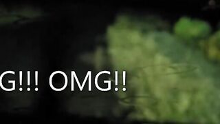 Having undressed pleasure out in the open during a storm, Thunder hits near by and got very scared