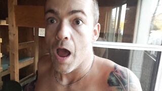 Screwing my butt with my much loved sex tool in forest cabin