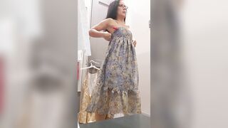Undressing & Trying On Garments in Public Fitting Room - Suit Try On Haul OF mother I'd like to fuck @nephilaaranea