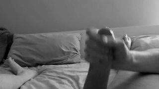 Hawt wife jerks me off in advance of work