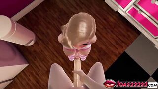 Pink Princess Sonia, Hawt Blond Comics Beauty in CG Comics - Intensive Solely Tongue Licking, Sloppy Oral sex, Tugjob for Giant Spunk fountain on Face In Hottie Choose two