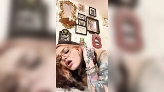 Large Titty Emo Girlfriend Teases in Blue (OF:@sarahmoonsg)