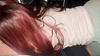 Lalin girl Teen sucks weenie for the 1st time!! Roadhead!! College gal whore!