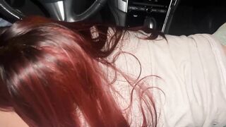 Lalin girl Teen sucks weenie for the 1st time!! Roadhead!! College gal whore!