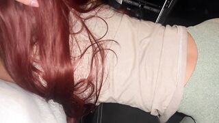 Lalin girl Teen sucks weenie for the 1st time!! Roadhead!! College gal whore!