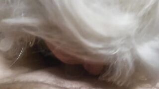 Wife gets clothed up just to blow me