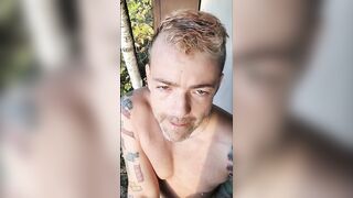 Outdoor adventure in abandonned building, Scared to get caught stripped