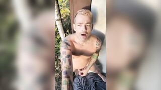 Outdoor adventure in abandonned building, Scared to get caught stripped