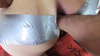 My owner destroys my butthole even greater quantity with an aggressive fisting