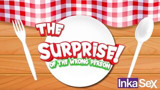 Breasty stepmother gets angry at vicious dwarf stepson.