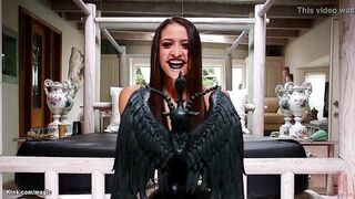 Slim alt teen Avi Love makes her step parents Luna Star and Derrick Pierce bind her and screw in hirsute snatch and ride her face in three-some