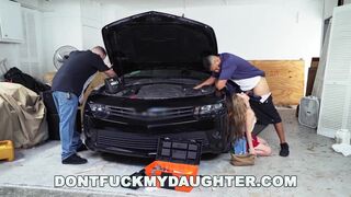 18yo Teen Lilly Ford Screws Dad's Mechanic Ally (dfmd15754)