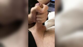 See me masturbate my cock in couch and make me cum