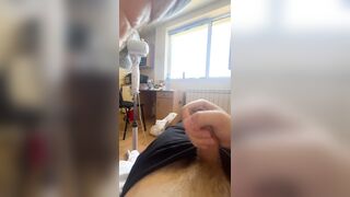 Masturbating my Weenie and cumming on the daybed