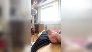 Masturbating my Weenie and cumming on the daybed
