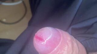 Masturbating and spitting on my rod, cumming