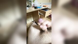 Amateur masturbating my penis