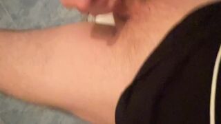 Finishing the masturbation