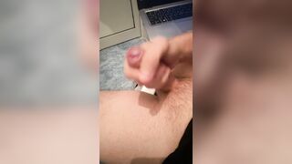 Finishing the masturbation