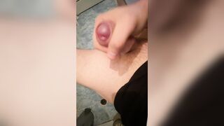 Finishing the masturbation