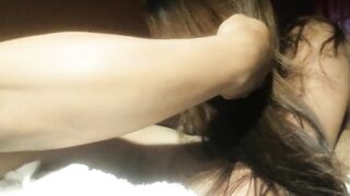 That babe oral-sex her boyfriend in advance of that babe do it on top.