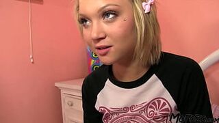 MOFOZO.com - eighteen Year Old Golden-haired Is Getting Her Constricted Twat Drilled By A Dealer