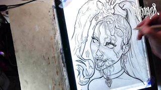 Drawing "Grand Sundae" Celebrity Facial Dream