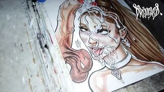 Drawing "Grand Sundae" Celebrity Facial Dream