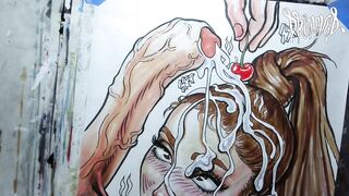 Drawing "Grand Sundae" Celebrity Facial Dream