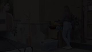 Sexy large booty hottie and large titties mother I'd like to fuck enjoyed hawt lesbo sex and cunt licking after hawt giving a kiss