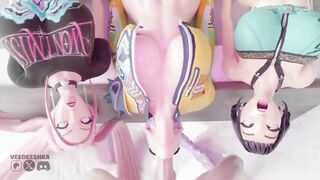 Kpop fortnite with the main three and heslie