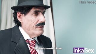 Don Mamón has sex with Doña Rosinda during the time that Kikin watches and then throws a tantrum.