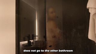 Why are u doing this? Stepson leaves his stepmother nude in the shower