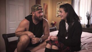 Megan is stepdaddys little lewd stepdaughter