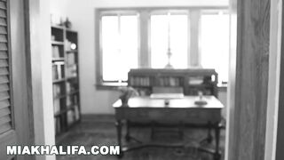 MIA KHALIFA - Screwing Tony Rubino In The Study (With Bonus Bloopers)