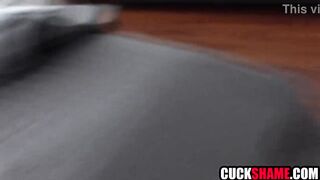 Cuck spouse watching black wife gettting drilled hard by large schlong