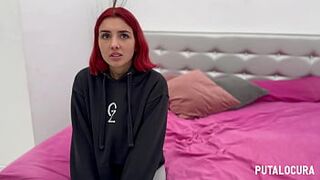 PutaLocura - Torbe convinces breasty redhead model Judiyu in Caught