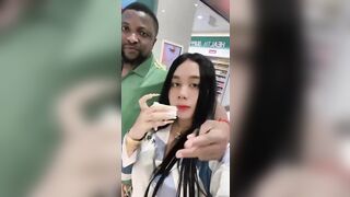 Cambodia chicks 1st time with ebony chap