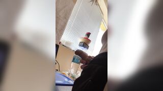 Trying to make my ramrod pee cum