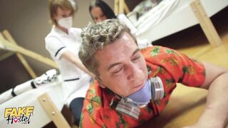 Fake Hostel Favourable Manager Stuck Between 2 Hawt Nurses