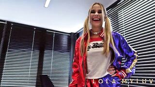 Sexy stepsister Lola Myluv! Ties her stepbrother to the couch as torture and screws him hard!!!