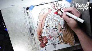 Drawing "Grand Sundae" Celebrity Facial Dream