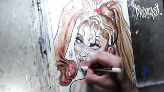 Drawing "Grand Sundae" Celebrity Facial Dream