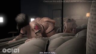 Youthful guy eats the biggest butt of a Rock mother I'd like to fuck on Halloween Night - CG Anime - OCICI